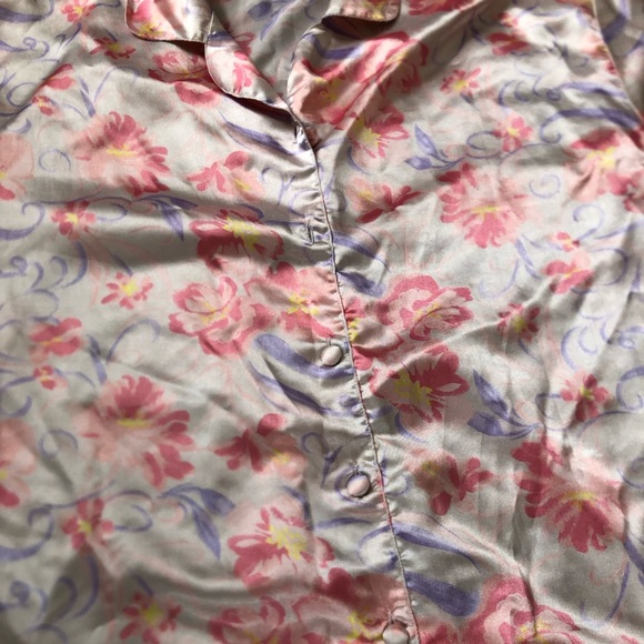 Vtg Floral Sleep Shirt - Picture 13 of 16
